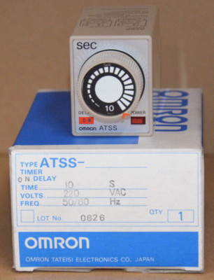 Omron ATSS- 10S 220VAC 50/60Hz Zeitrelais NEU OVP