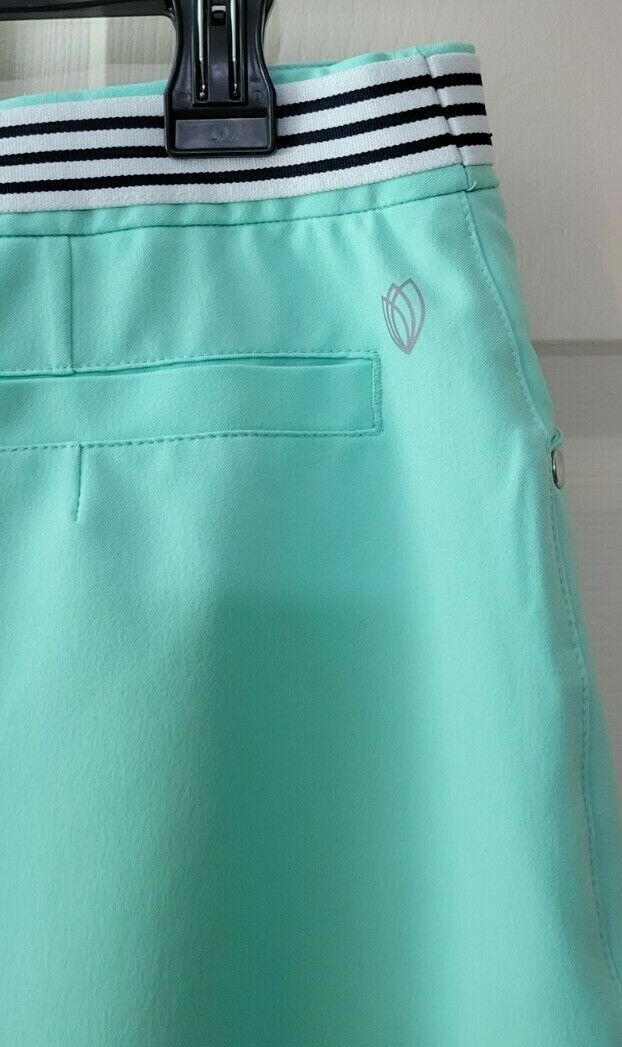 GGblue Luxe Sport Lime Green Golf Skort with Pockets Size 8