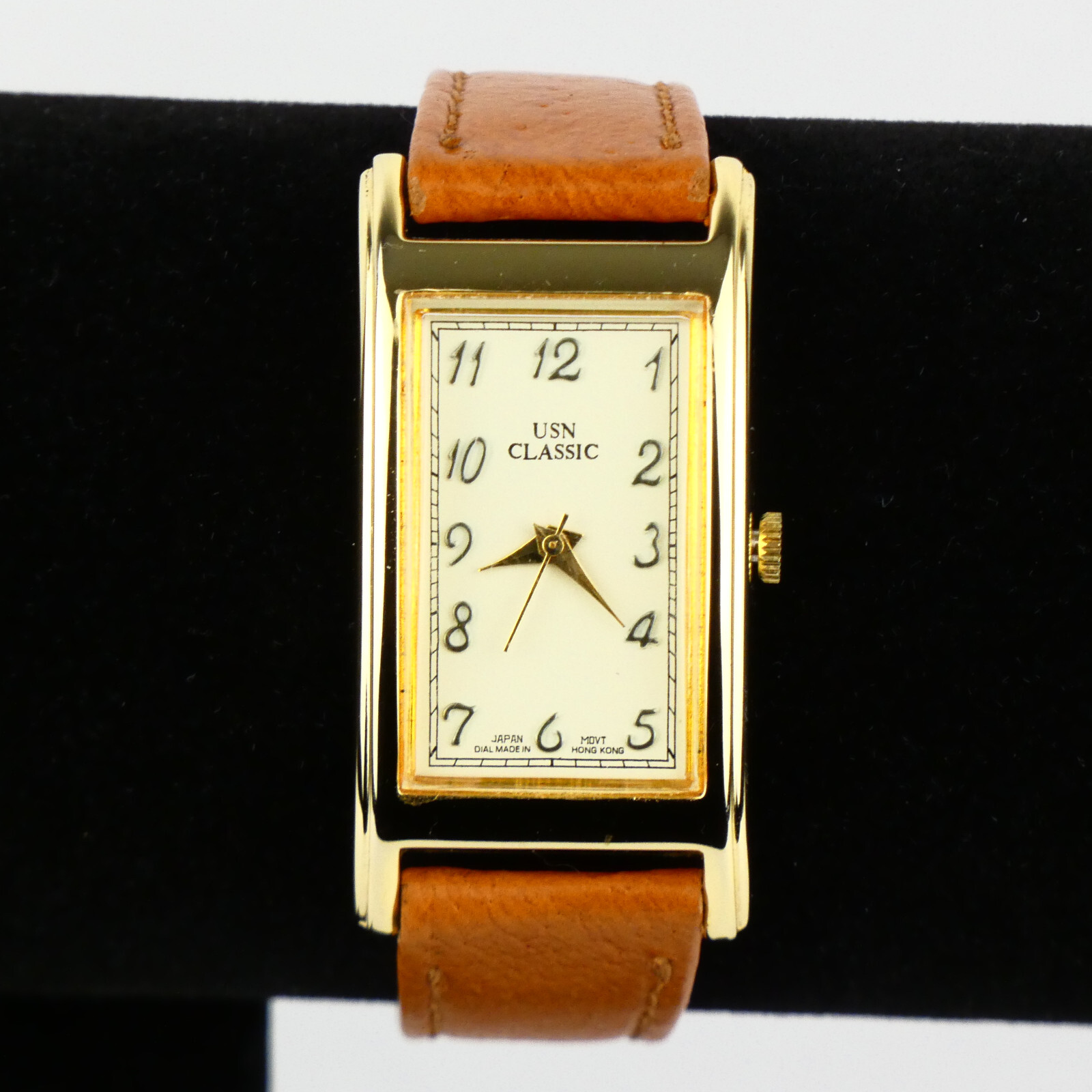 USN classic Quartz Watch with Leather Strap - Made by G.T.E.C. Ltd in Hong Kong