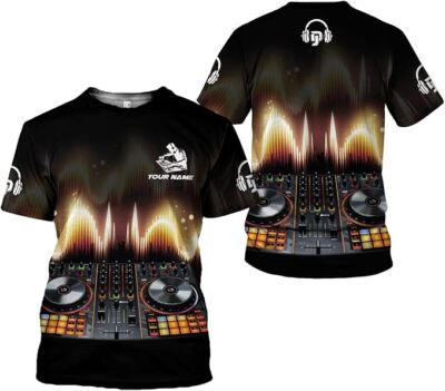 Custom DJ Shirts Tshirts Gifts for Women Best Gifts for DJs Men Funny DJ T Shirt