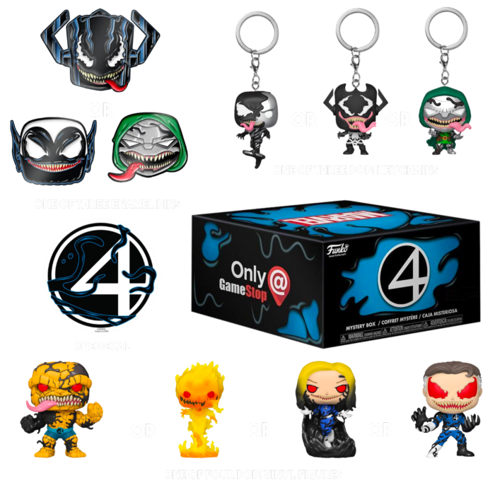 Venom Fantastic Four Funko Pop Mystery Box Gamestop Exclusive (Chance at  chases)
