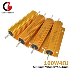 100W Watt Shell Power Aluminum Housed Case Wirewound Resistor 0.1-1000Ω Ohm New 