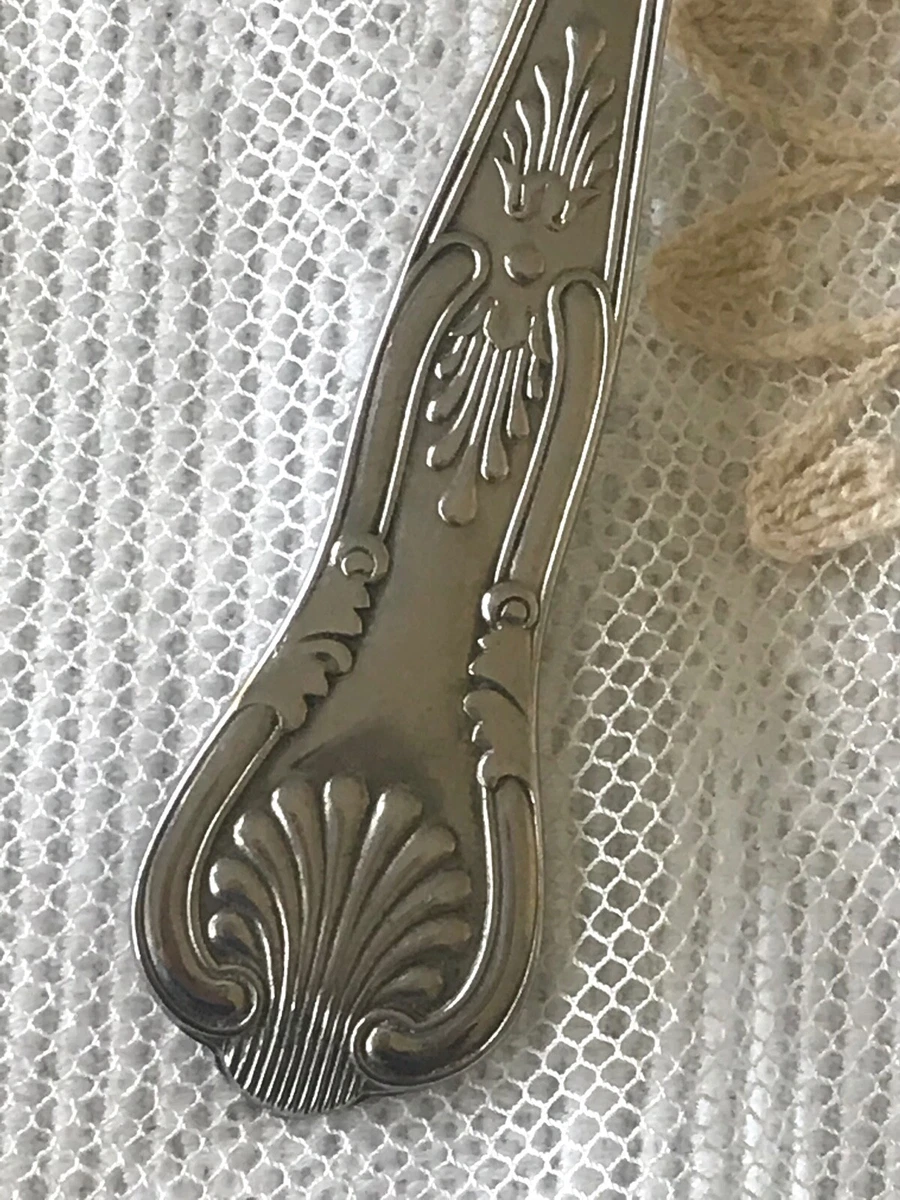 Antique Berry Spoon Kings Pattern Silverplate Sheffield England 22.5 cm