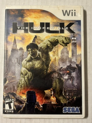 The Incredible Hulk Video Game Nintendo Wii 2008 Complete