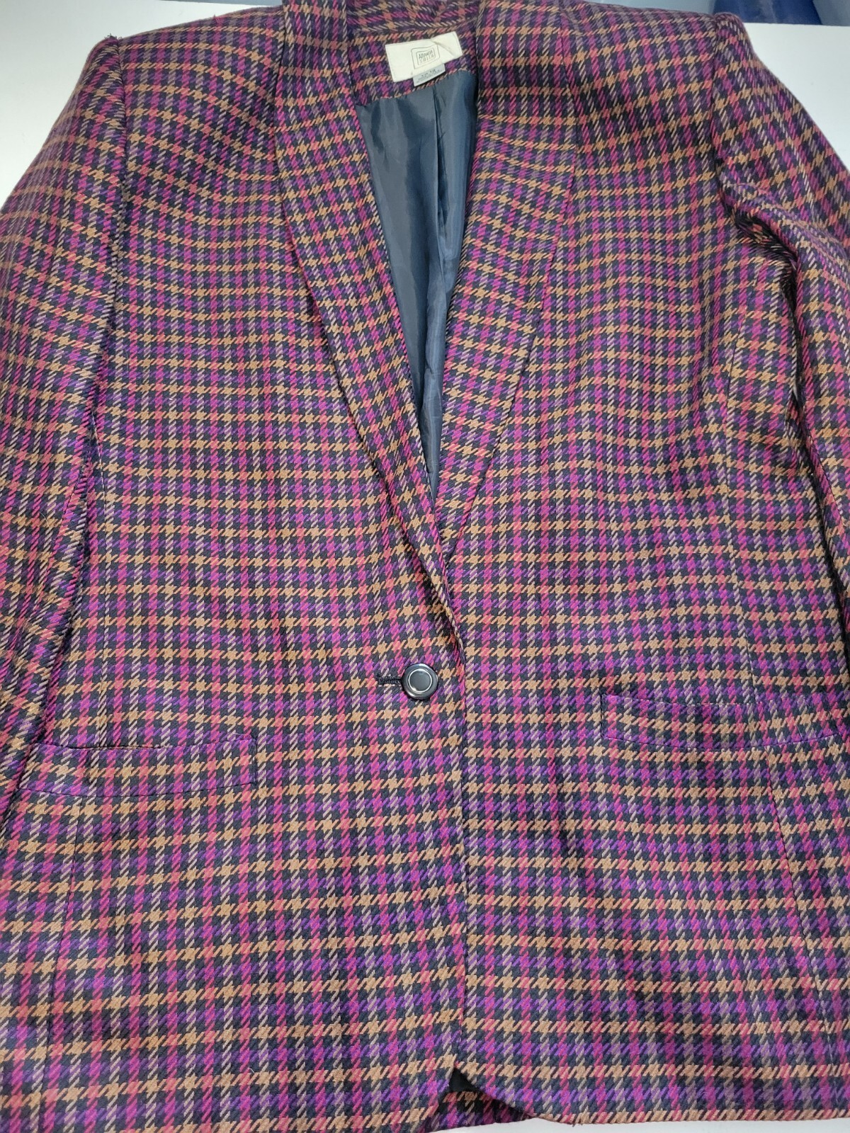 Amanda Smith Multicolor Single Breasted Houndstoo… - image 9