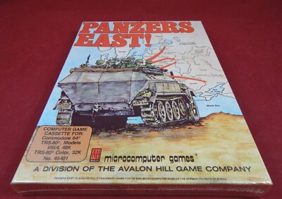 C64 / TRS-80:  Panzers East! - The Avallon Hill 1984