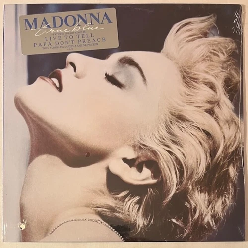 MADONNA True Blue 1986 US ORG Sire Records SEALED LP + Hype + POSTER
