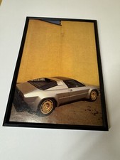 Framed Original 1982 Lamborghini Jalpa Magazine Picture Poster Wall Art Retro