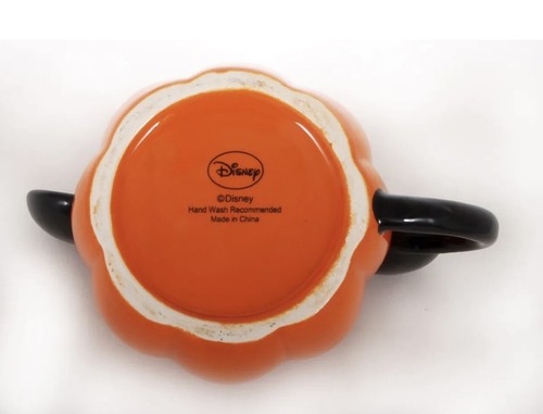 Disney Mickey Mouse Halloween Pumpkin 16 oz Ceramic Coffee Cup Mug NEW Free Ship - Picture 4 of 4
