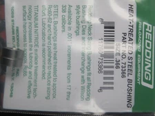 Redding .366 Neck Size Bushing