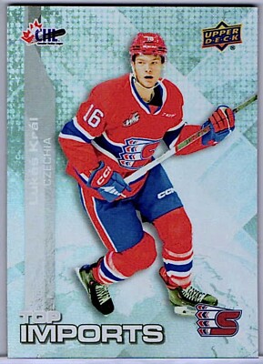 Lukas Kral Rookie 2023-24 Upper Deck CHL Top Imports #TI-14 (RC) draft prospect