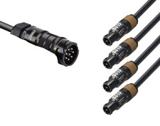 Male Ca-Com Cable / 4 Speakon 2P NL2FX, Made in Italy x L'Acoustics DOSUB-LA8