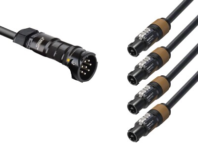 Ca-Com Stecker Kabel / 4 Speakon 2P NL2FX, Made in Italy x L'Acoustics DOSUB-LA8