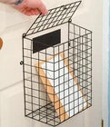 Letterbox Cage with Fixings Post Letter Mail Catcher Door Guard Basket Black