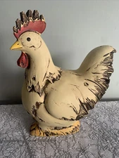 Polystone Farmhouse Birds Garden Sculpture 12x10 Rooster