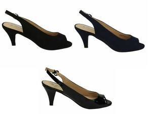 navy peep toe court shoes