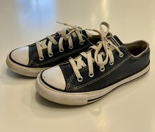 Converse All Star Chuck Taylor OX PS Kids Shoes Navy White Size 2