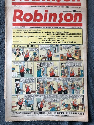 ROBINSON Hebdo der Jugend - 2. Jahrgang - 5 Nr. vom August 1937 - RAR - korrekter Zustand