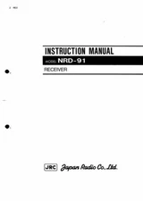 JRC NRD-91 INSTRUCTION MANUAL - 32LB PAPER + 100LB COVER STOCK
