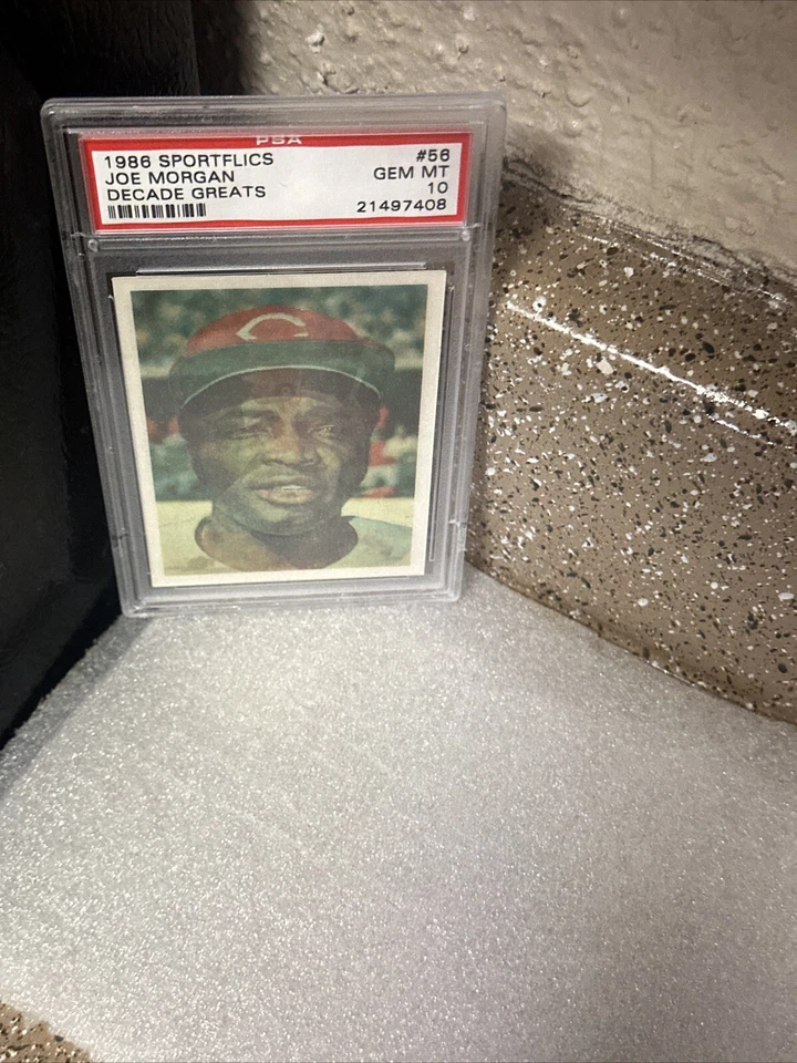🤑HOF JOE MORGAN 1986🤑SPORTFLICS DECADE GREATS PSA GEM MT 10🤑SCARCE🤑MT CASE - Image 3 of 4