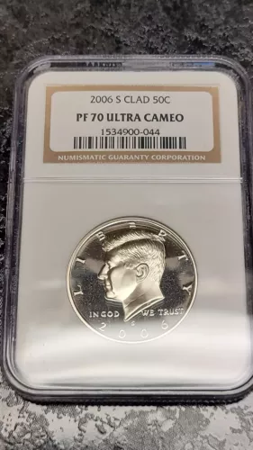 2006 S Clad Kennedy 50c Hald Dollar NGC PF70