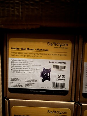 StarTech Monitor Wall Mount for VESA Monitors & TVs Up to 27'' Gray (ARMWALL)