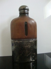 Antique Hip Flask Andrew Barrett & Sons Piccadilly London Royal Family Supplier