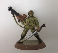 Heroscape Rise of the Valkyrie Sgt. Drake Alexander with card