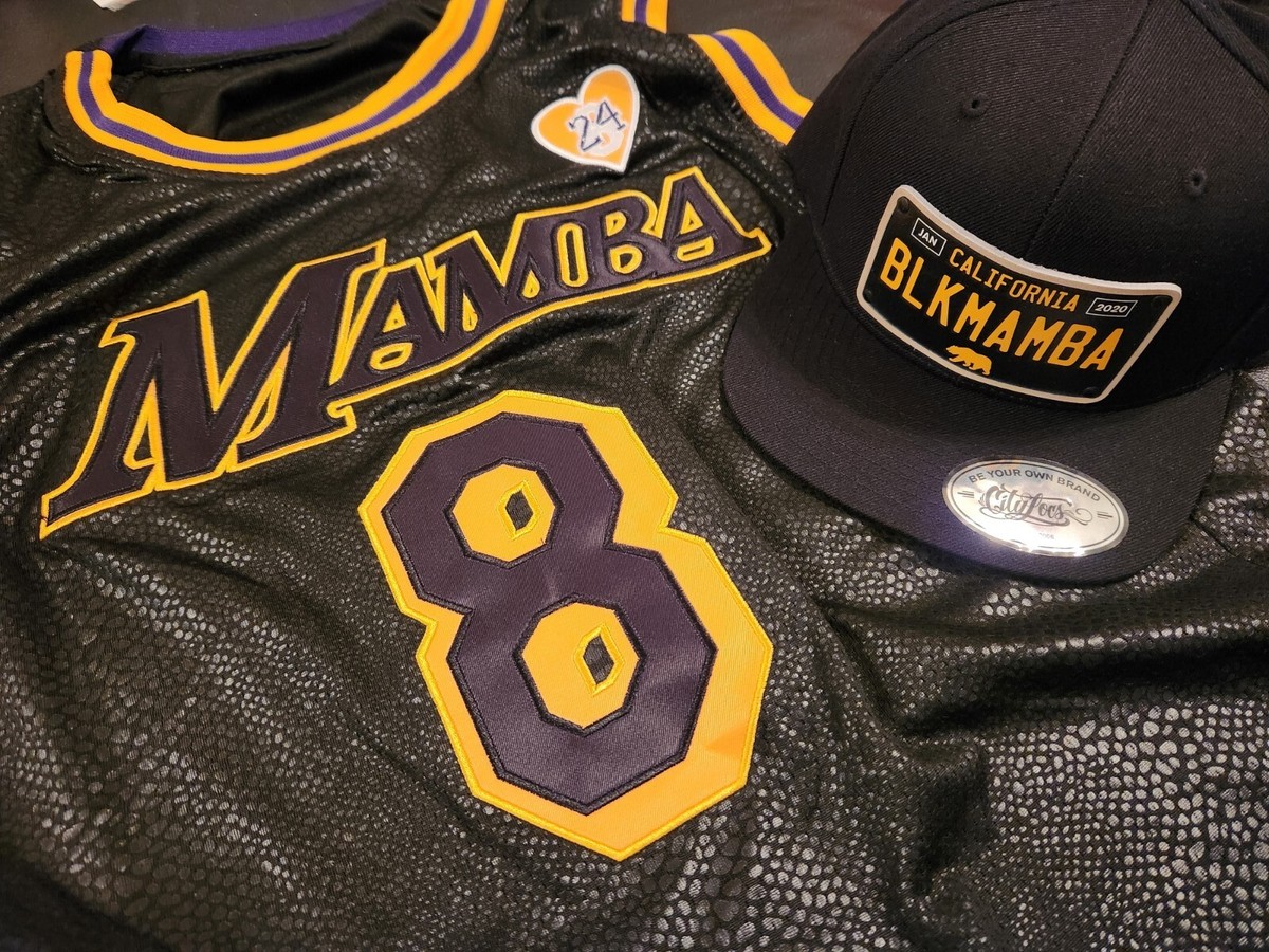Kobe Bryant Black Mamba Licenseplate Custom Lakers Cap Hat