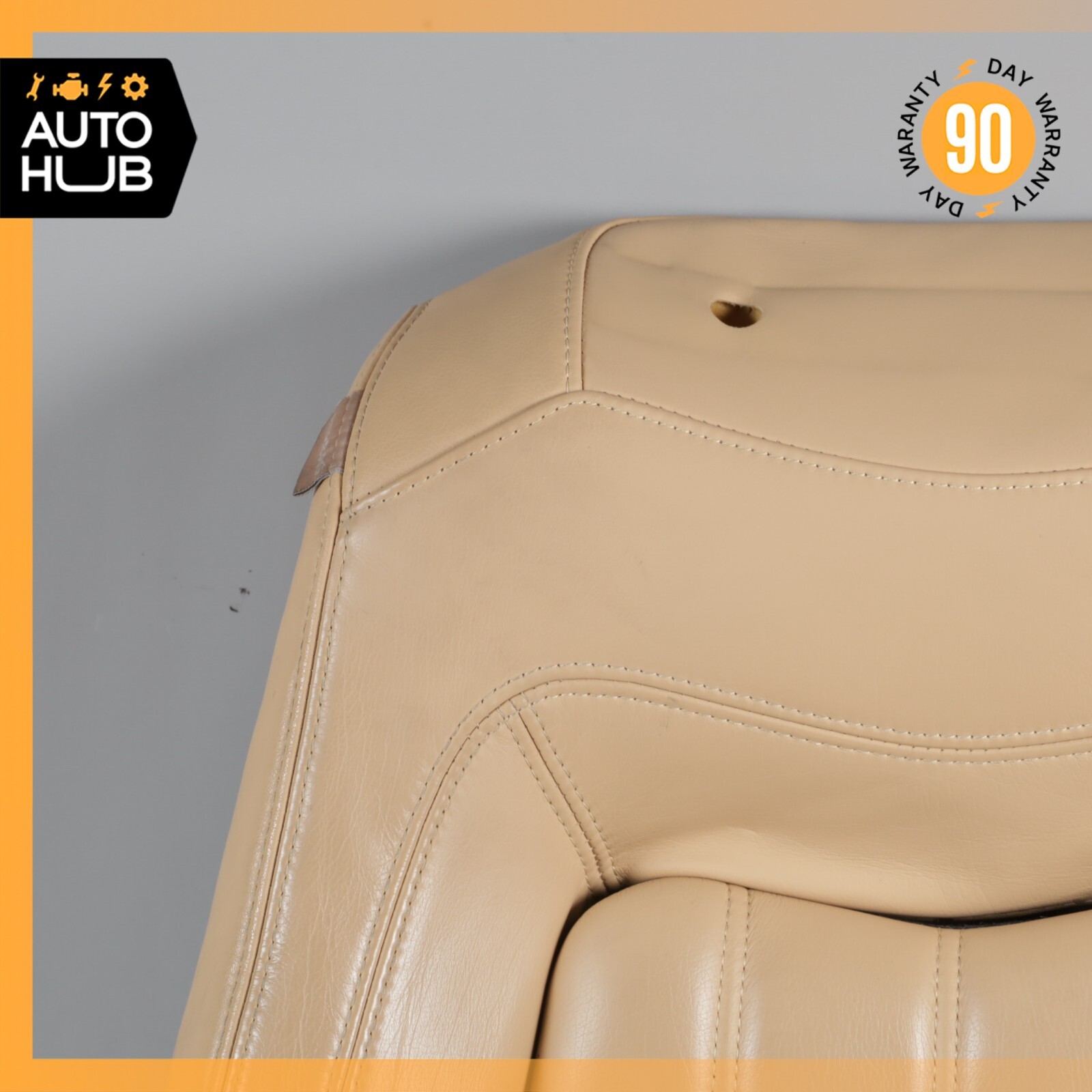 08-12 Maserati GranTurismo M145 Front Right Top Upper Seat Cushion Beige OEM 44k