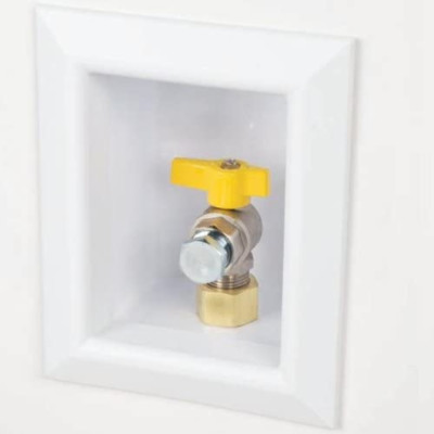 696-1031GF Ox Box Gas Outlet Box 3/4'' NPT, White