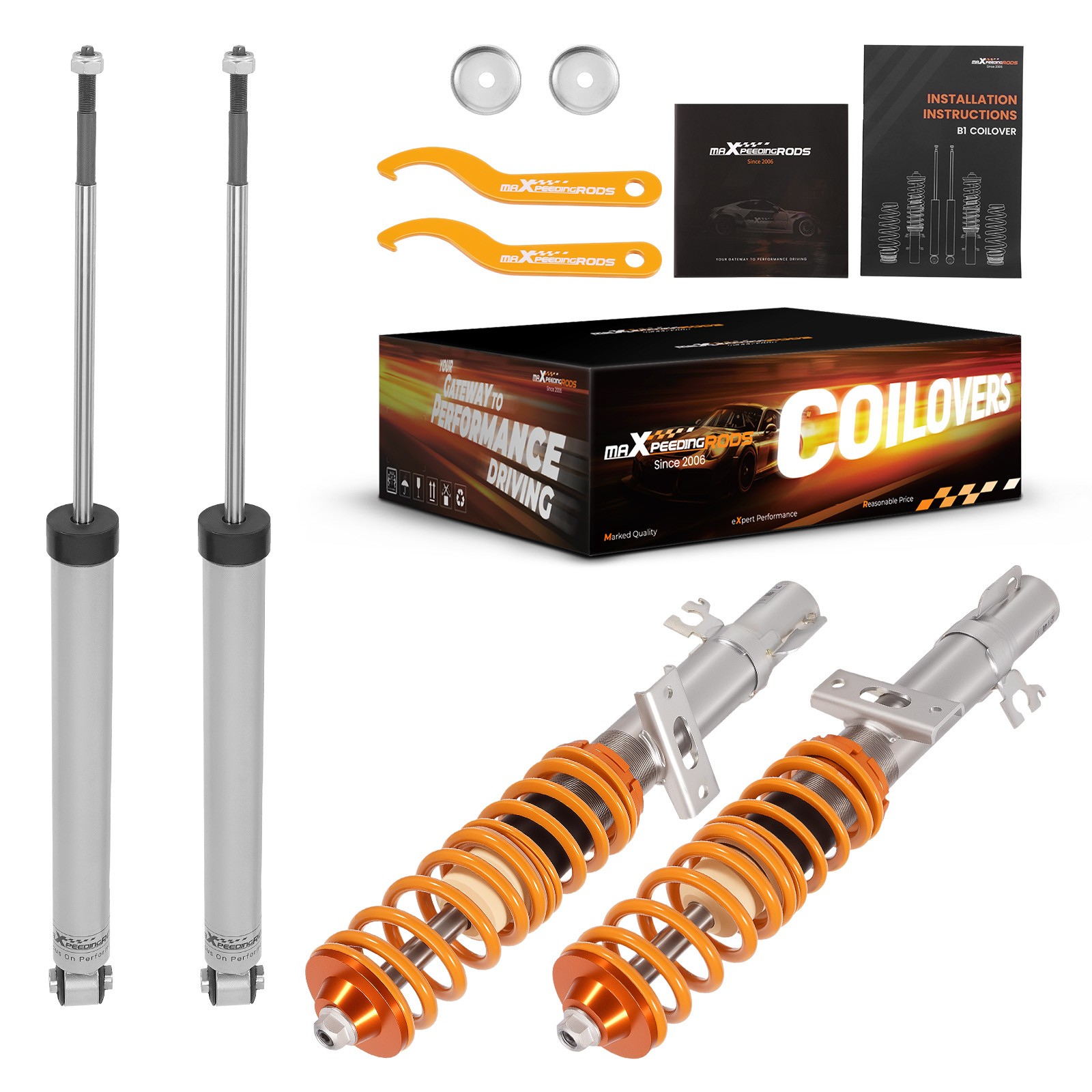 Coilovers Shock Strut for Skoda Citigo NF1 VW Up! 1.0 1.0 GTI TSI Hatchback - Image 3