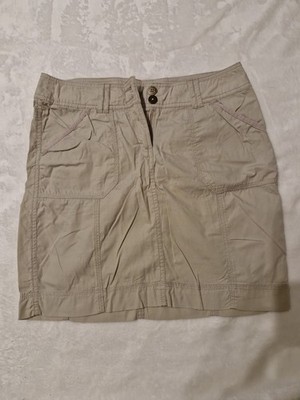 Rock Damen Baumwolle Beige Größe 36