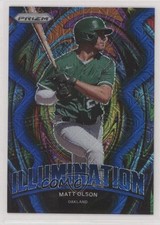 2022 Panini Prizm Illumination Blue Mojo Prizm 19/199 Matt Olson #IL-12 0s1o