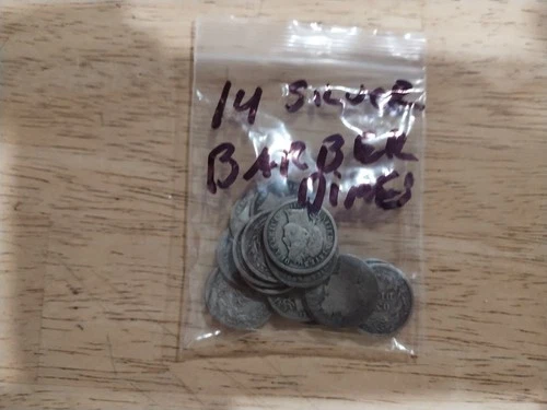 Lot Of Barber Silver Dimes