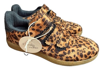 Camila Coelho Bastion Leopard Print Sneakers Women s Size 6M