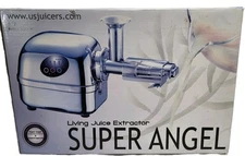 Super Angel Juice Extractor Juicer 5500 Twin Gear Masticating Stainless Steel OB
