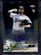 2018 Topps Chrome Paul Blackburn Auto Autograph RC #RA-PB Athletics Rookie