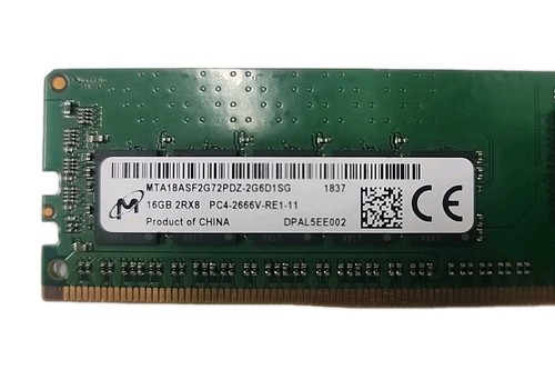 Micron MTA18ASF2G72PDZ-2G6D1SG 16GB (1x16GB) 2Rx8 PC4-2666V-RE1-11 Server Memory