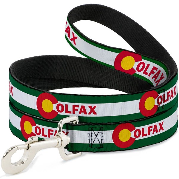 "Dog Leash 6-FEET Colfax Green Stripe Wide 1.5\" (Us Import)"-image