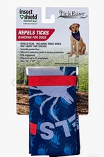 Tick Ease insect shield Bandana For Dogs Red and Blue Colors