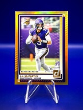 2025 Donruss J.J McCarthy Gold Jersey /9 9x9x9  Vikings