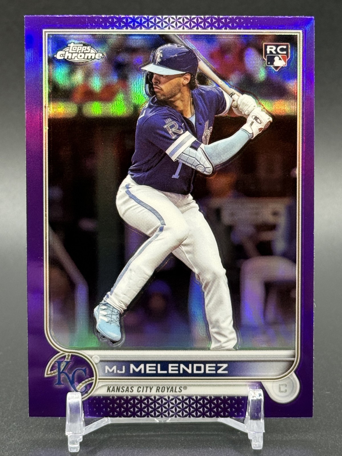 2022 Topps Chrome Update MJ MELENDEZ Rookie Purple Refractor #USC38 Royals