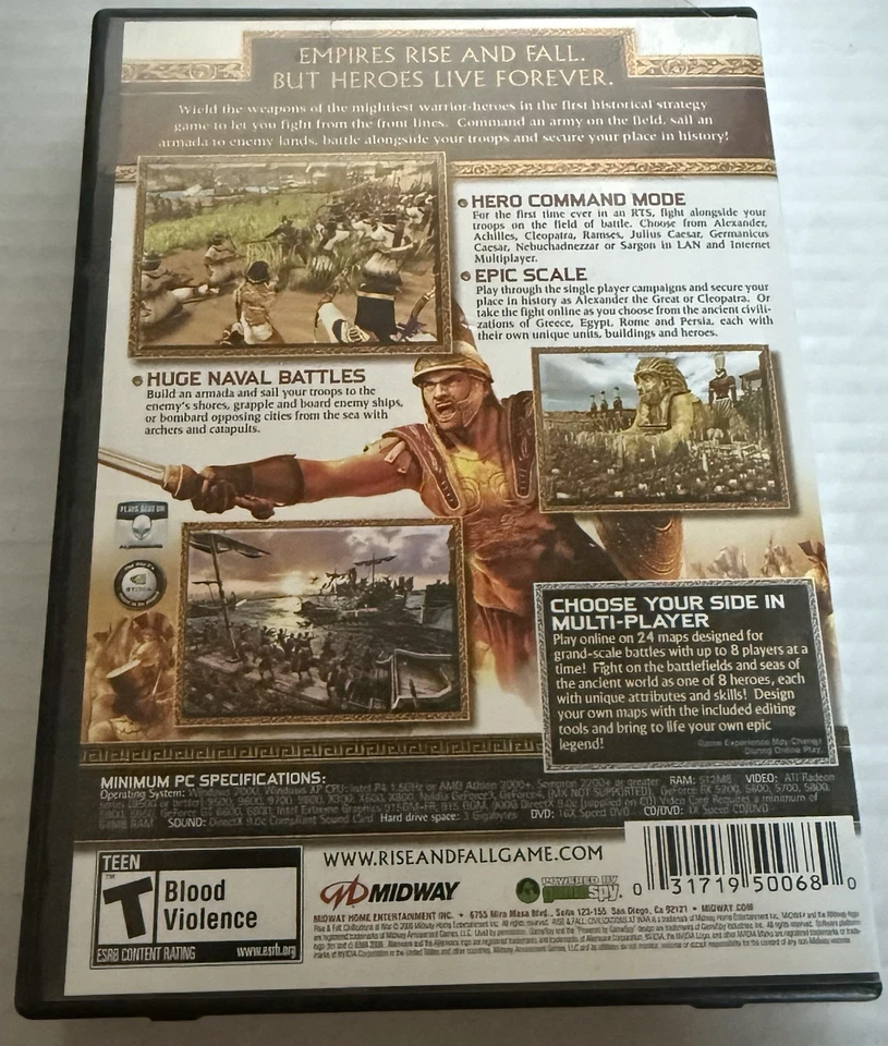 Rise & Fall: Civilizations at War (PC, 2006) Complete, CIB -Tested - Image 4 of 4
