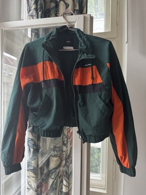 Urban Outfitters iets frans Cropped Retro Shell Jacket Vintage Nylon 90s
