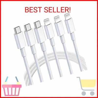 Ximytec [MFi Certified] USB C to Lightning Cable 3Pack 10FT iPhone Fast Charger