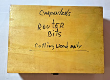 Carpenters Router Bits - Preowned - Great Condition - Comes with wooden case