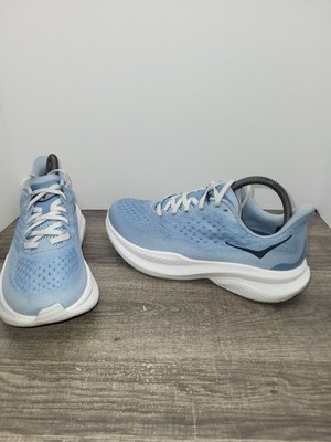 Hoka One One Mach 6 LA Womens Size 8.5 Blue White Running Shoes Sneakers 1164033