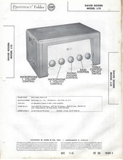 1955 David Bogen J-15 Audio Amplifier Tube Amp Photofact Schematic Manual J15