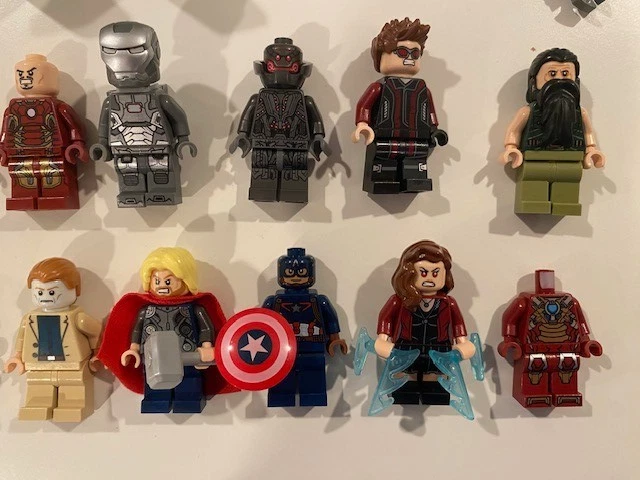 LEGO Marvel Minifigura LOTE 20 Minifiguras Vengadores Iron, Man, Doc Ock, Hulk Thor Foto 4 de 4